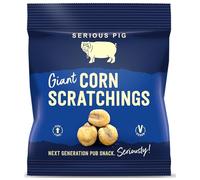 Serious Pig Giant Corn Scratchings | Alternative To Pork Scratchings | With Traditional Scratchings Seasoning | High Fibre, Vegan (24 Pack)