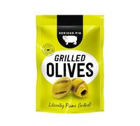 Serious Pig Greek Grilled Olives with Lemon, Thyme and Red Pepper 50g (12 Pack)
