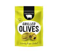 Serious Pig Greek Grilled Olives with Lemon, Thyme and Red Pepper 50g (4 Pack)