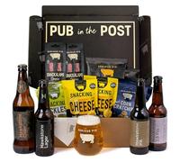 Serious Pig + Hawkstone Gift Set with Glassware and Gourmet Pub Snacks (15 Pack)
