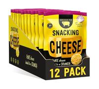 Serious Pig Snacking Cheese Caramelised Onion Flavour - Pure Cheese Crisps High Protein Low Carb (12 x 24g)