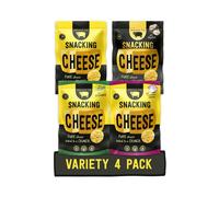 Serious Pig Snacking Cheese Variety Pack, Classic Rosemary Truffle Caramelised Onion Flavours (4 x 24g)
