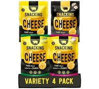 Serious Pig Snacking Cheese Variety Pack, Classic Rosemary Truffle Caramelised Onion Flavours (4 x 24g)