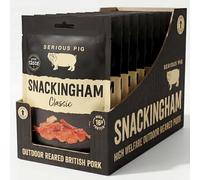 Serious Pig Snackingham Classic - Cured British Pork Snacks 12 Pack High Protein (12 x 35g)