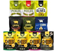 SERIOUS PIG Vegetarian Snack Selection Gift Box, 22 Savoury Snacks | Cheese, Pickles, Olives, Crisps & Corn