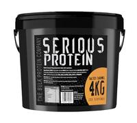 SERIOUS Protein - Protein Powder - 4kg - Low Carb - Supports Lean Muscle Growth - Recovery Supplement - The Bulk Protein Company - 133 Servings (Salted Caramel)