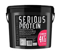 SERIOUS PROTEIN - Protein Powder - 4kg - Low Carb - Supports Lean Muscle Growth - Recovery Supplement - The Bulk Protein Company - 133 Servings (Strawberry)