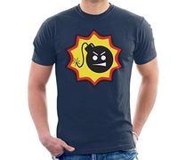Serious Sam Bomb Logo Men's T-Shirt Navy Blue