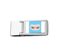 Serious Solemn Majesty Face Slim Money Clip Stainless Holder Pocket Wallet