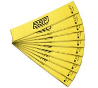 Serious Steel Fitness Fabric Mini Loop Non-Slip Resistance Band Set | Warm-Up, Physical Therapy, Glute Training, Speed and Agility Exercise Bands (Level 1 - X-Light (Yellow))