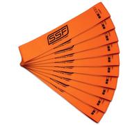 Serious Steel Fitness Fabric Mini Loop Non-Slip Resistance Band Set, Warm-Up, Physical Therapy, Glute Training, Speed and Agility Exercise Bands (Level 2 - Light (Orange))