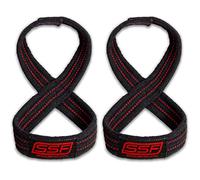 Serious Steel Fitness Figure 8 Straps | Deadlift Straps | Lifting Straps (70CM)