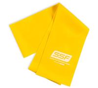 Serious Steel Fitness Flat Resistance Bands for Upper and Lower Body Strength Training and Exercise. (Non Latex Flat Physical Therapy Exercise Bands - 4" x 5 Feet) - X-Light - Yellow