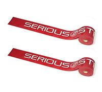 Serious Steel Fitness Mobility & Recovery (Floss) Bands Compression Band Tack & Flossing Band (7' L x 2" W) (Red Pair)