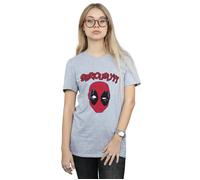 Seriously Cotton Boyfriend T-Shirt Deadpool Grey L