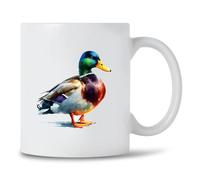 Seriously Frank 'Wildlife Watercolor' Nature Lover's Tea & Coffee Mug (Mallard Duck)