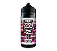 Seriously Pod Fill 3 - 50/50 100ml Short Fill - 0mg - 18+ - No Nicotine (Berry)
