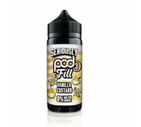 Seriously Pod Fill 3 - 50/50 100ml Short Fill - Vanilla Inspired Flavour - 0mg - 18+ - No Nicotine