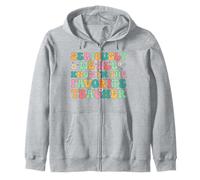 Seriously We All Know I'm The Favorite Teacher Funny Teacher Zip Hoodie