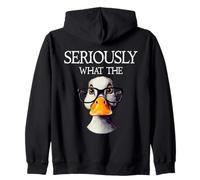 Seriously What The Duck - Duck Lover Pun Zip Hoodie