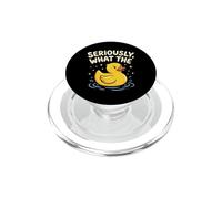 Seriously, What The (Duck) Funny Saying Animal Attitude Duck PopSockets PopGrip for MagSafe