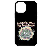 Seriously, What the Succulent?! Funny Plant Lover Pun Case for iPhone 12 mini