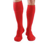 SeriouslySillySocks Men 75% Alpaca Wool Welly Socks 1 Pair Lg-XL Plain Extra Warm Thermal Cushion Sole Knee High Wellington Boot Socks (UK, Alpha, L, Regular, Regular, Red)