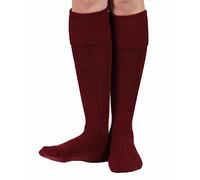 SeriouslySillySocks Men Women Unisex Sheep Wool Welly Socks Gift Boxed 1 Pair Med-Lg-XL Plain Very Warm Knee High Wellington Boot Socks (XL 11-14, Claret)