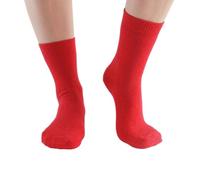 SeriouslySillySocks Women Cashmere Merino Wool Blend Crew Lounge Bed Outdoor Sock 1 Pair Med UK 3-7 Size Plain Thermal Very Warm (UK, Numeric, 3, 7, Regular, Regular, Red)