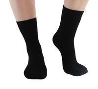 SeriouslySillySocks Women Cashmere Merino Wool Blend Crew Lounge Bed Outdoor Sock 1 Pair Med UK 3-7 Size Plain Thermal Very Warm (UK, Numeric, 3, 7, Regular, Regular, Black)