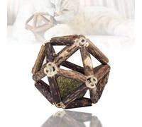 Serlium Cat Toy Interactive Catnip Balls, Catnip Wooden Ball Silvervine Stick Teeth Grinding Enhance Appetite Cat Chew Catnip Ball for Cats Kitten