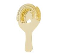 Serlium Fine Mesh Strainer Rust Proof Stainless Steel Cocktail Strainer Fine Filter Portable Professional Bar Strainer for Home Party Bars(Gold)