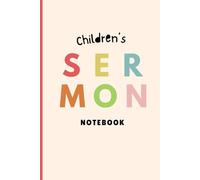 Sermon Notebook for Kids, Gifts for Grandkids, Sermon Notebook, Guided Sermon Notes, Notebook for Children, Sermon Notes, Gifts for Children, Bible Study, Bible Study for Kids