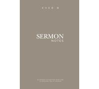 Sermon Notes: 52 Entries to Capture What God is Teaching You at Church (Taupe)