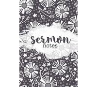 Sermon Notes: A year's worth of space to record and reflect on weekly teachings (Dark Doodle Floral)