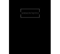 Sermon Notes: Black - 100 page