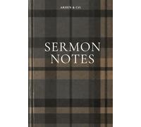 SERMON NOTES: Church Notebook & Bible Study Journal for Men to Record Scripture, Speaker, Date & Notes. Christian Gift Idea