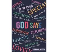 Sermon Notes: Church Sermon Journal | Sermon Notebook | Christian Sermon Notes Journal to Record, Worship and Remember Sunday Sermon Messages - Christian Gifts for Women and Teen Girls (God Says)