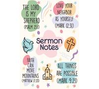 Sermon Notes: Church Sermon Journal | Sermon Notebook | Christian Sermon Notes Journal to Record, Worship & Remember Sunday Sermon Messages - Christian Gifts for Women and Teen Girls (Affirmations)