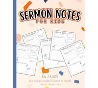 Sermon Notes for Kids: Includes Mazes and Space to Doodle