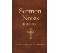 Sermon Notes Journal - Brown with Cross Design