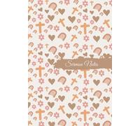 Sermon Notes Journal for Women | Christian Notebook for Church, Prayer, Faith & Gratitude | 6x9 Sermon Notebook with Testimony Log & Church Event Pages