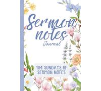 Sermon Notes Journal for WomenC: 2-Year Devotional Companion with 104 Weekly Pages | Large Print Christian Notebook for Study, Prayer, and Reflection