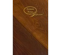 Sermon Notes Journal: Pew Design