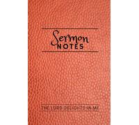Sermon Notes Journal: Spiritual Growth Tool for Recording Sermons | Red Leather Cover Design | Perfect gift for Men, Women | 6" * 9"