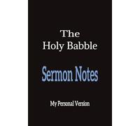 Sermon Notes - The Holy Babble (Black/Blue): Journal | Diary | Notebook | Composition Book | 6x9 Inches | 100 Pages