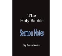 Sermon Notes - The Holy Babble (Black/Blue): Journal | Diary | Notebook | Composition Book | 6x9 Inches | 100 Pages