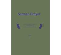 Sermon Prayer: Pastoral Planner - Daily Ministry - Spiritual Reflection Journal (7'' x 10'')