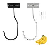 Sernvaloq 2Pcs Banana Holder to Keep Fresh, Self Adhesive Banana Hooks, Heavy Duty Hooks for Kitchen