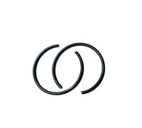 SeroNi 10Pcs Wire Diameter Φ1.6mm Spring Steel Round Wire Rings for Hole Retainer Circlips for Shaft OD=13.3mm~110mm(1.6x26x5)